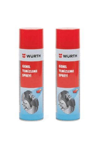 Würt Genel Temizleme Spreyi Fren Balata Temizleyici 2 Adet Würt Genel Temizleme Spreyi Fren Balata Temizleyici 2 Adet