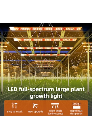 40 W Led Büyüme Işık Şeritleri 1 Bar Tam Spektrum Asılı Beyaz