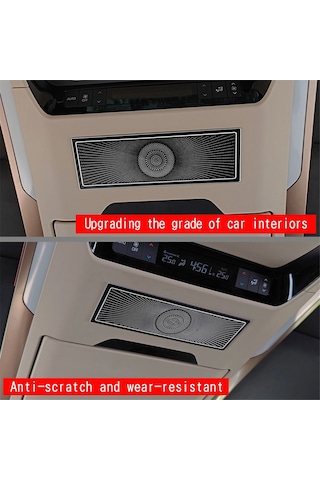 Toyota Paslanmaz Çelik Orta Sıra Tavan Hoparlör Kapağı Siyah