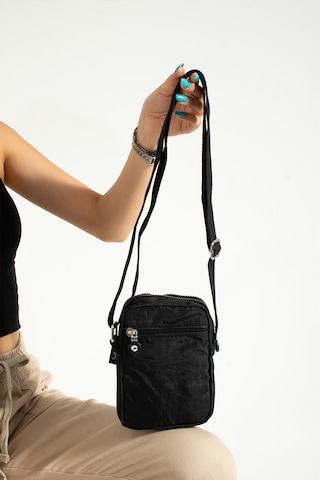 Nemo Bags Siyah Unisex Telefonluk, Cüzdan, Kartlık, Çapraz Askılı Omuz Çantası, 18x13cm Siyah