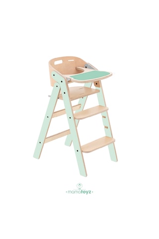Mamatoyz Mychair All İn One Mint Versiyonu Doğal Ahşap Mama Sandalyesi