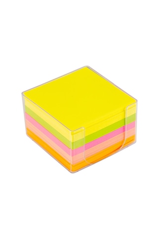 Bigpoint Akrilik Küp Notluk Neon Renkli 8x8cm