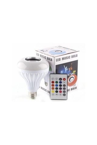Hazar Led Bluetooth Hoparlörlü Kumandalı Rgb Akıllı Led Ampul Rgb