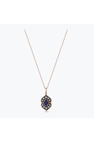 Altınbaş Elmas Safir Kolye N11.330
