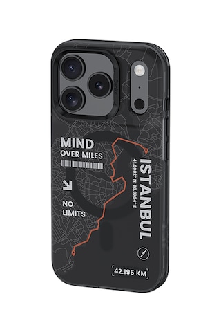 Apple Uyumlu iPhone 17 Pro Max Kılıf M-safe Şarj Özellikli Benks City Serisi Kapak Siyah-turuncu