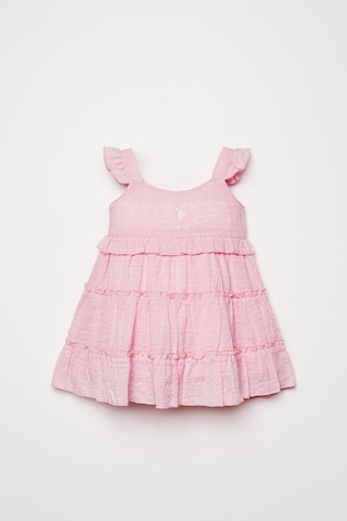 U.S. Polo Assn. Kız Bebek Elbise Pembe-2277 Pembe