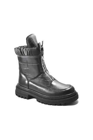 Beety 23bk40.105 Hakiki Deri Siyah Casual Kadın Bot Siyah