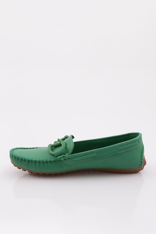 Dgn K105 Kadin Aksesuarli Loafer Ayakkabi K105-1774-R1938 Yeşil