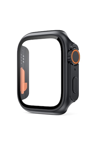 Apple Uyumlu Watch 10 Serisi 46mm Watch Ultra Görünümlü Kasa Dönüştürücü Ekran Koruyucu 25
