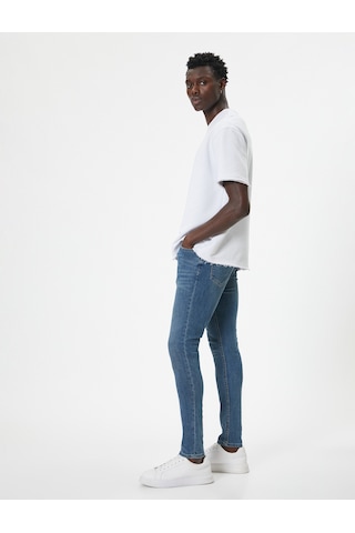 Koton Super Skinny Fit Kot Pantolon - Justin Jean Açık İndigo 4sam40112nd Açık İndigo