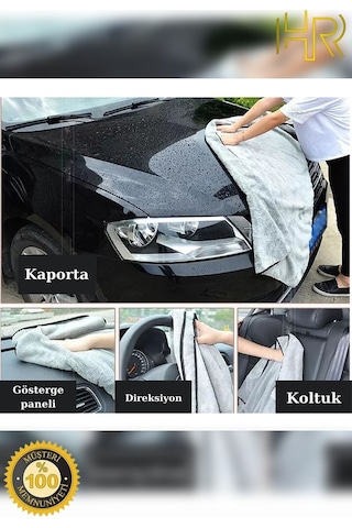 1 Adet Mikrofiber Oto Yıkama Ve Araba Kurulama Bezi Büyük Boy