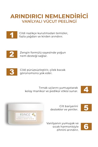 Sinoz Vanilya Arındırıcı Ve Nemlendirici Vücut Peelingi 300 G