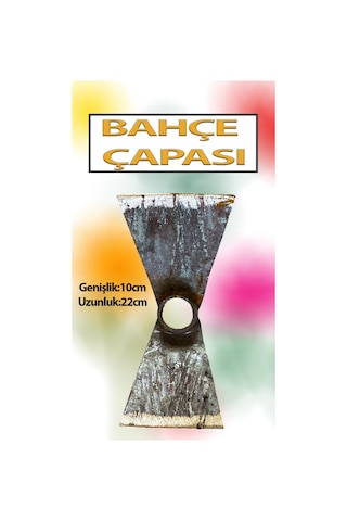 Dövme Demir 2 Uçlu Bahçe El Çapası Çift Taraflı Tarla Çapası Sap Hariç