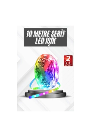 Mervesan Rgb Neon Şerit Led Lamba 10 Metre Iç Mekan Tasarımına Uygun