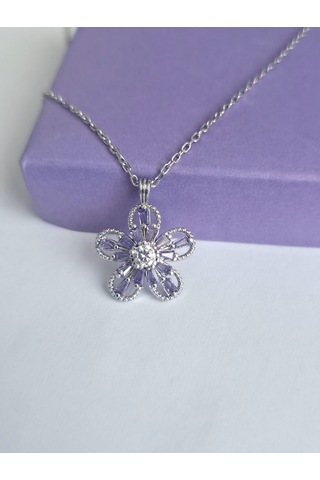 925 Ayar Kadın Gümüş Kolye 3 Gümüş