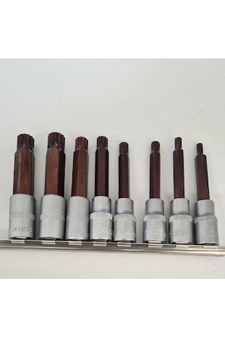 Arm 1/2 Uzun Lokmalı M Diş Torx Sıçan Diş Lokma Takımı