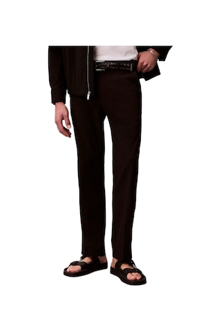 Calvin Klein Lv04lf609g Straight Seersucker Half Elastic Erkek Pantolon Siyah