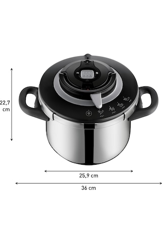 Tefal Clipso+ Chef Düdüklü Tencere - 6 L Gümüş