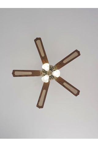Woox İleri Geri Fonksiyonlu 5 Kanatlı Fan Ve Işıklı Uzaktan Kumandalı Tavan Vantilatörü,kahverengi