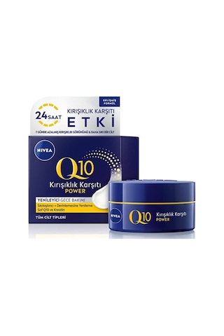 Nivea Q10 Cilt Sıkılaştırıcı Kırışıklık Karşıtı Yüz Gece Kremi 50ml