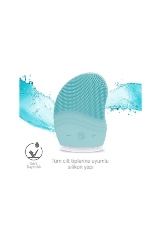 Polosmart Marka Psc03 Sonic Titreşimli Yüz Temizleme Cihazı - Turkuaz