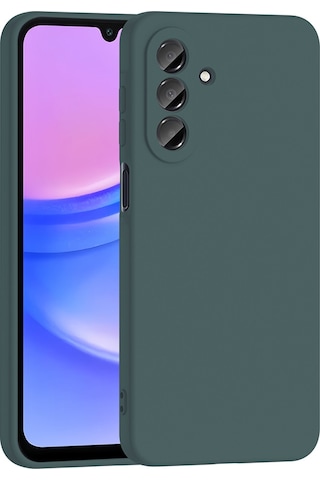 Samsung Uyumlu Galaxy A37 Kılıf Zore Mara Lansman Kapak - Koyu Yeşil