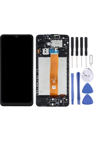 Samsung Uyumlu Galaxy Sm-a125 A12 Ekran Lcd Full Çıtalı