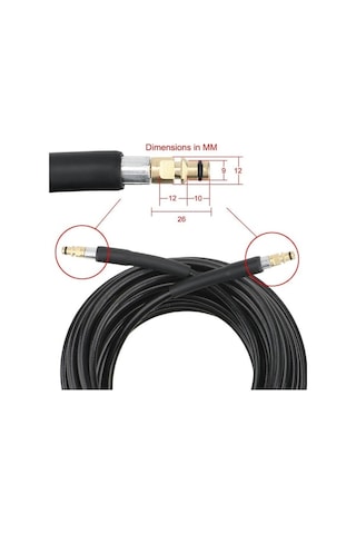 Tongxida Karcher K Serisi Araba Yıkama Uzatma Hortumu 10m Yüksek Basınçlı Temizleme Boru Kablosu 10m