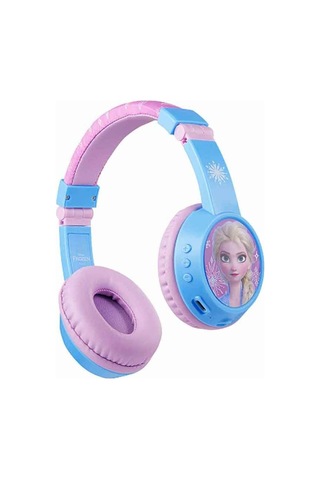 Disney Frozen Karlar Ülkesi - Anna Elsa Mikrofonlu Bluetooth Kulaklık Kablosuz Çocuk Kulaklığı Lisan