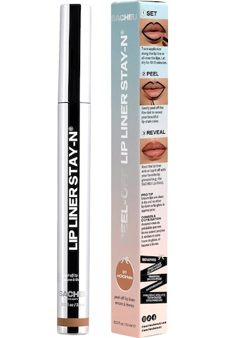 Sacheu Lip Liner Stay-n Soyulabilir Uzun Süre Kalıcı Dudak Çizgisi Belirginleştirici 01 Noohde 3.5ml 01 Noohde