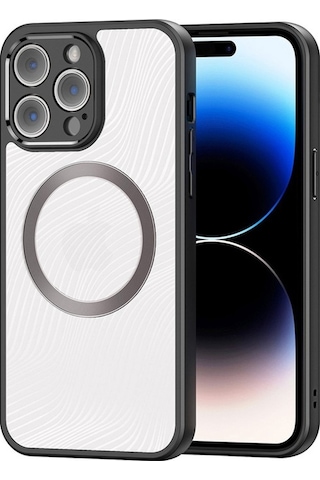 Dux Ducis Apple Uyumlu iPhone 14 Pro Aimo Series Magsafe Premium Buzlu Kılıf