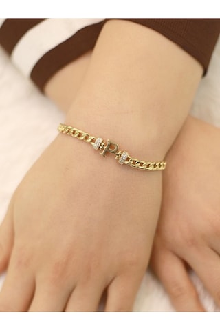P Harfi Gurmet Bileklik Altın