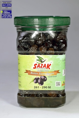 Sazak Yağlı Sele 261-290 KB M Siyah Zeytin Pet 900 G
