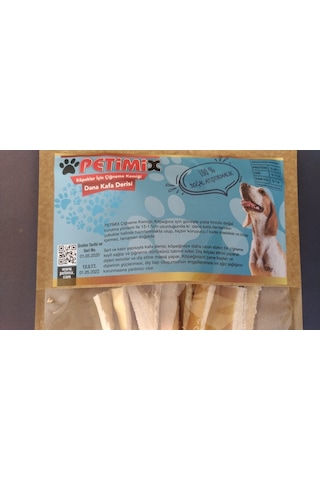 Petimix Dana Kafa Derisi Çiğneme Kemikleri Köpek Ödül Maması 100 G