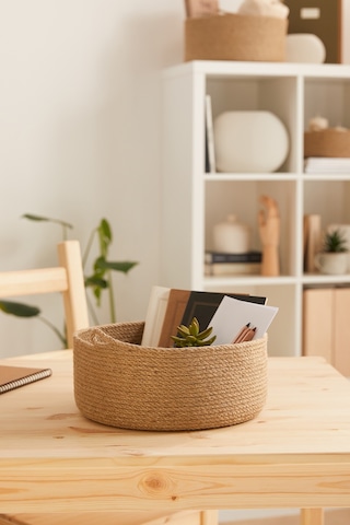 Ocean Home Textile Jüt Halat Sepet 30 x 12 cm