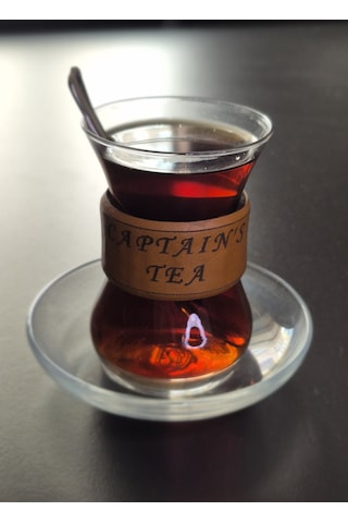 Deri Ajda Bardak Tutacağı Sleeve Taba