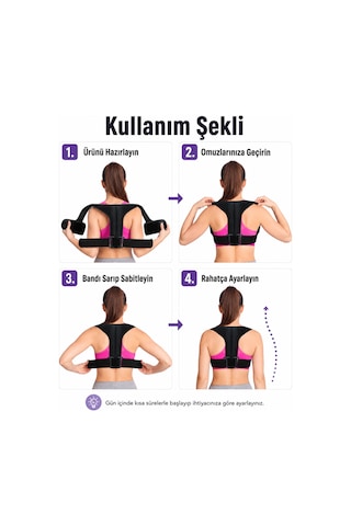 Dik Duruş Korsesi Omuz Ve Sırt Postür Düzeltici