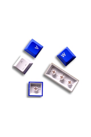 Cherry Double Shot Pbt Full Set Mavi Türkçe Keycap Set