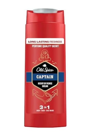 Old Spice Captain Erkek 3 Ü 1 Arada Duş Jeli & Şampuan 90 Mililitre Acai Üzümü