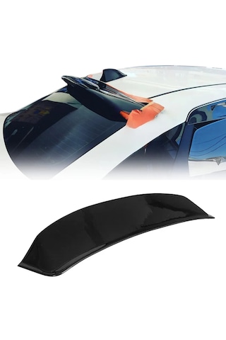 Fiat Linea Cam Üstü Spoyler Arka Cam Üstü Spoiler Parlak Siyah