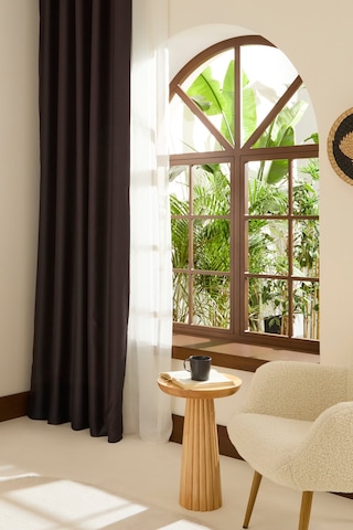 Kaşmir Home Harper Star Blackout Koyu Gri Perde 150x270 Cm Koyu Gri
