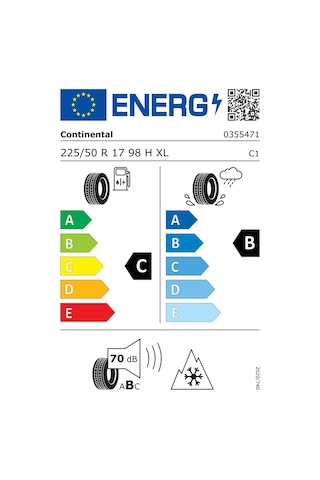 Continental 225/50R17 98H Contiwintercontact Ts 870 XL Fr Kış Lastiği 2025