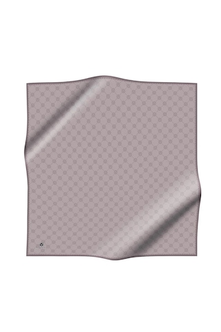 Vissona Twill İpek Eşarp Taş Gri