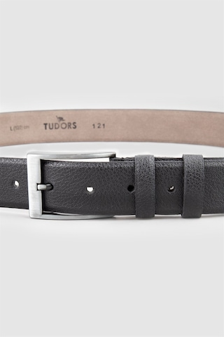 Tudors Erkek 3,5 Cm Klasik Siyah Kemer-22869 Kahverengi