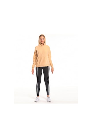 Slazenger SASSA IN Kadın Kapüşonlu Cepli Bej Polar