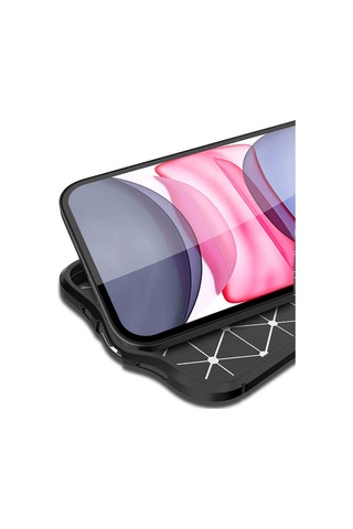 Apple Uyumlu iPhone 12 Mini Kılıf Zore Niss Silikon Kapak-Siyah