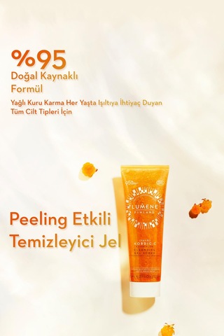 Lumene Clear Glow Cleansing Gel Scrub-Peeling Etkili Temizleyici Jel 125 ML