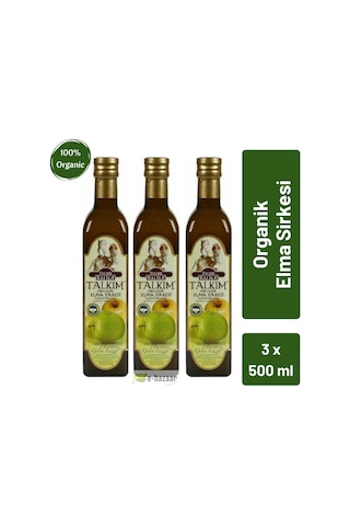 Ralila Organik Talkım Elma Sirkesi 500ml - 3'lü Paket