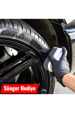 Lastik Parlatıcı Jel Ultra Yoğun 750gr Sünger Hediyeli