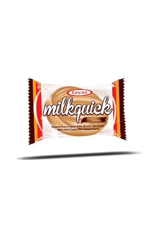 Tayaş Milkquick Karamel Sosu Dolgulu Sütlü Bonbon Sert Şeker 1 KG